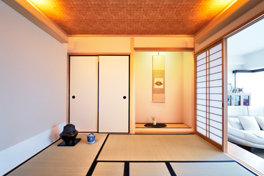 施工例アルバム マンションリフォーム【マンションに本格仕様の『茶の湯』空間が誕生。日々の暮らしにとけ込む茶室 ~ 宝塚市U邸】